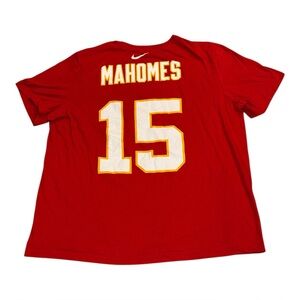 Nike Kansas City Chiefs Football Patrick Mahomes Red T Shirt Mens 2XL